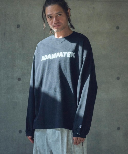 tシャツ ADAMPATEK/basic logo long sleeve T/ロゴロングスリーブTシャツ(AP2514015) レディース メンズ