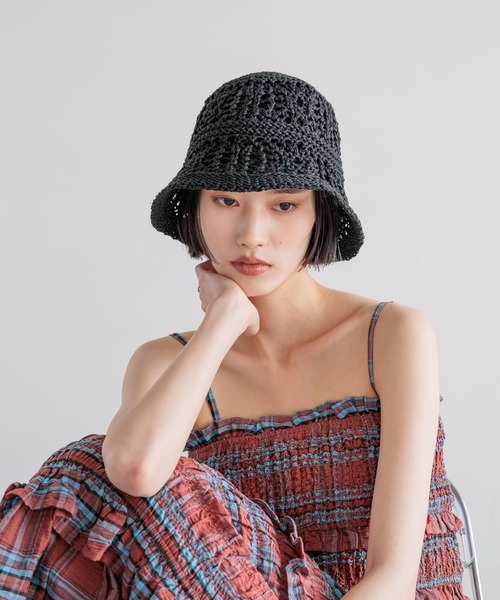 LOWRYS FARM（ローリーズファーム） 帽子 ハット クロシェサーモHAT