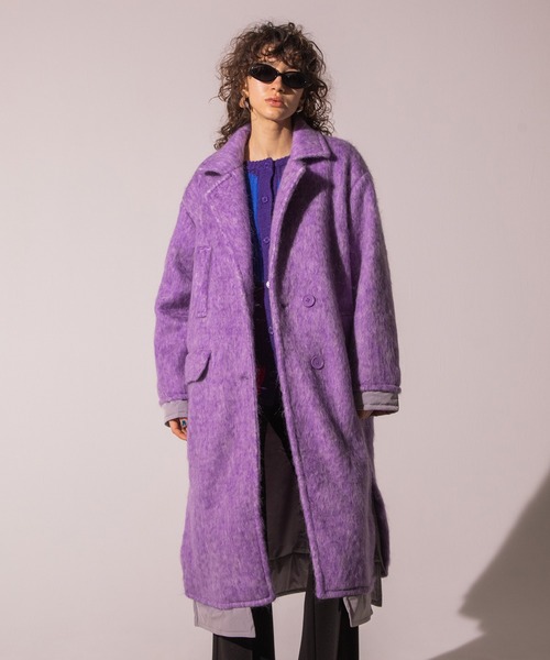 AULA AILA（アウラ アイラ） チェスターコート 0 パープル レディース
