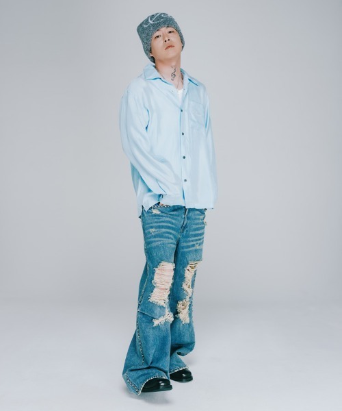BREATH ジーンズ 「BREATH / ブレス」SUICIDE STUDS WIDE DENIM