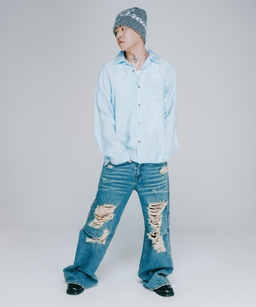 breath デニム BREATH ジーンズ 「BREATH / ブレス」SUICIDE STUDS WIDE DENIM