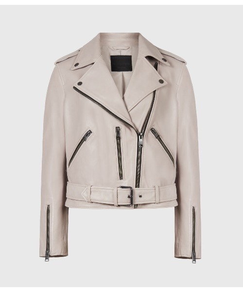 「ALLSAINTS」 ライダースジャケット 2 ピンク レディース_画像5