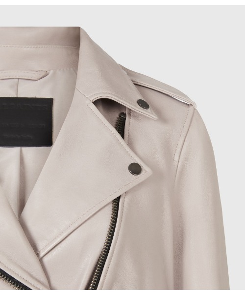 「ALLSAINTS」 ライダースジャケット 2 ピンク レディース_画像8
