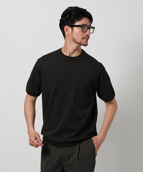毎日同じモノを着る、心地良いユニフォーム　カットソー　ブラウン UNITED ARROWS LTD. OUTLET｜シャイニー ポンチ ベーシック