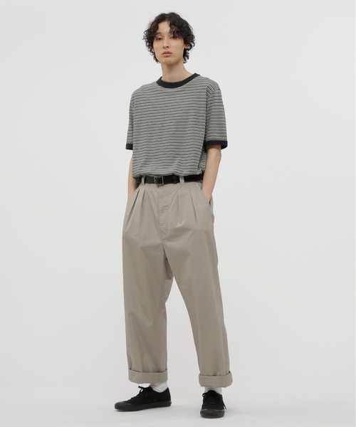 MHL. パンツ FINE COMPACT COTTON POPLIN メンズ : ZOZOTOWN