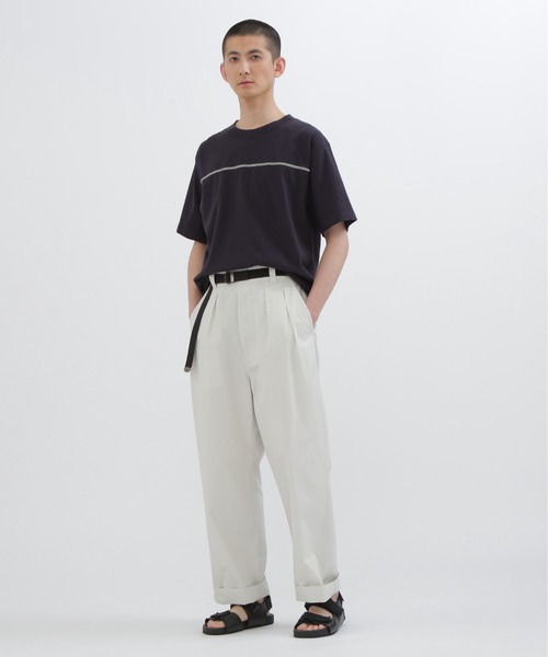 MHL 24SS FINE COMPACT COTTONパンツ エムエイチエル MHL. FINE COMPACT COTTON POPLIN （BLACK