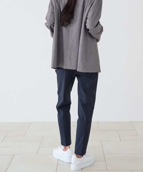 【極美品】 AMI PARIS テーパードパンツ/ベージュ/ウエスト82 AMI PARIS (アミパリス) ウォッシュ加工 ボタンフライ