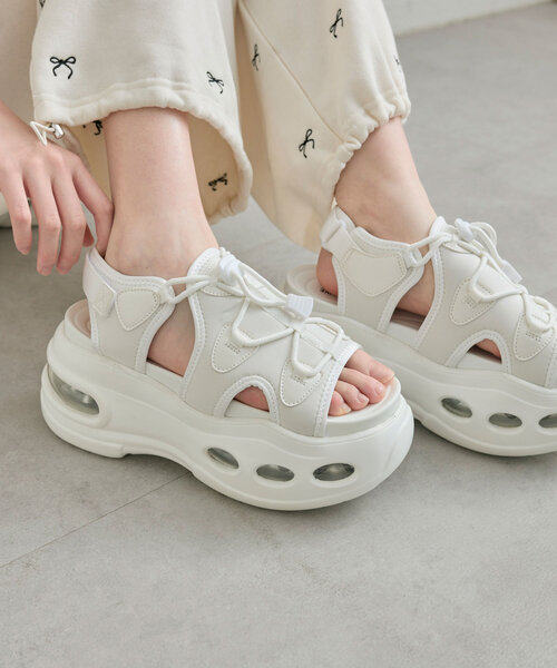 Sサイズ スポーツサンダル ユニセックス ブラック×ホワイト G315 送料無料 スポーツサンダル レディース ユニセックス