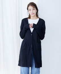 slattgir カーディガン 高身長 UVカットうすカル指穴付