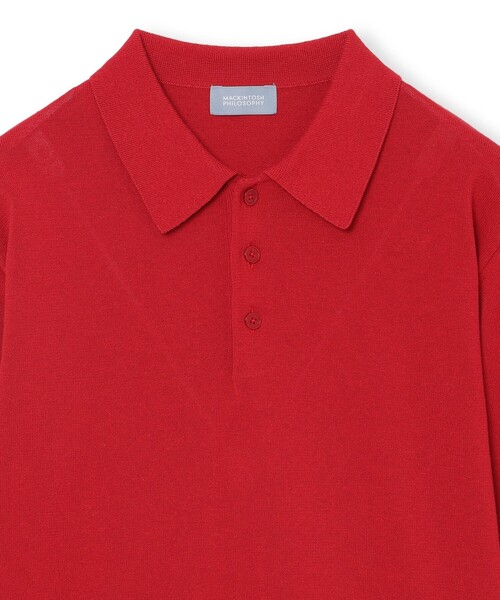 ポロシャツ ポロ GREY LABEL リネンミックスニットポロ レディース MACKINTOSH PHILOSOPHY ポロシャツ ポロ GREY LABEL リネン
