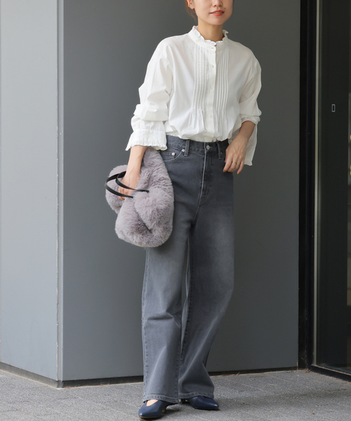 「JOURNAL STANDARD relume」 長袖ブラウス FREE ネイビー レディース JOURNAL STANDARD relume 「JOURNAL relume」 長袖ブラウス FREE