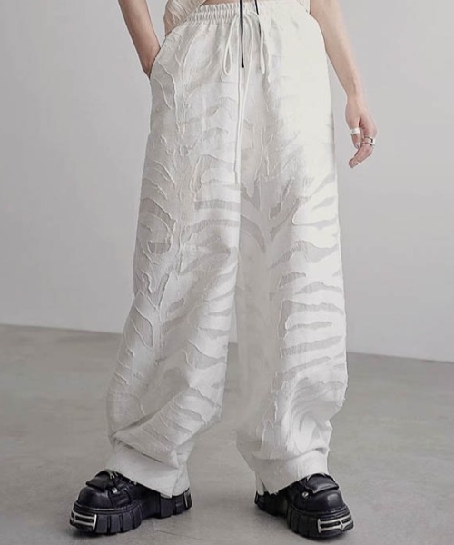 ワイドパンツ パンツ シアージャガードワイドパンツ レディース