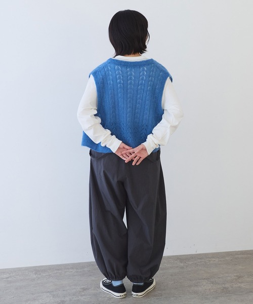 ビュルデサボン】T／Cカールマイヤー furifuriベスト ブルー