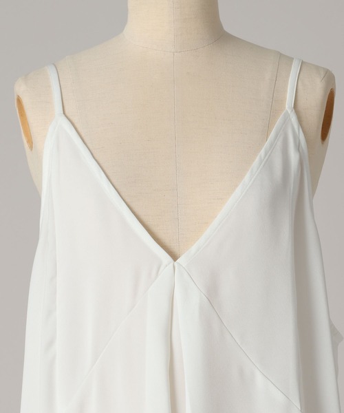 CAROLINE CONSTAS♡ストライプイレヘムワンピース Darich ワンピース イレヘムチェックキャミワンピース