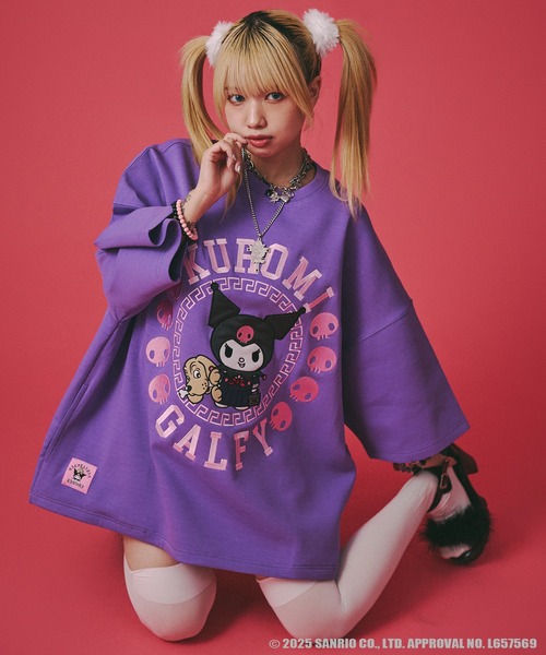 GALFY tシャツ 「GALFY/ガルフィー」×「KUROMI/クロミ」みんな
