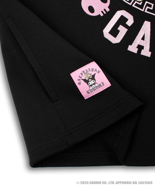 tシャツ 「GALFY×KUROMI」みんな大好きボンディングBIG TEE レディース メンズ GALFY tシャツ 「GALFY/ガルフィー」×「KUROMI/クロミ」みんな
