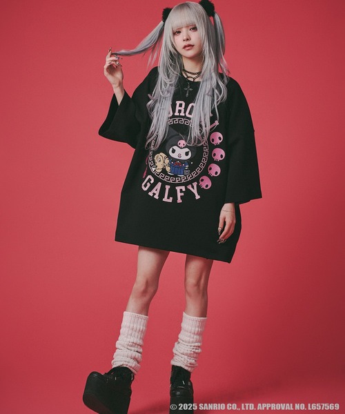 GALFY（ガルフィー） tシャツ 「GALFY/ガルフィー」×「KUROMI/クロミ
