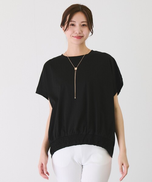 tシャツ バックギャザープルオーバー レディース