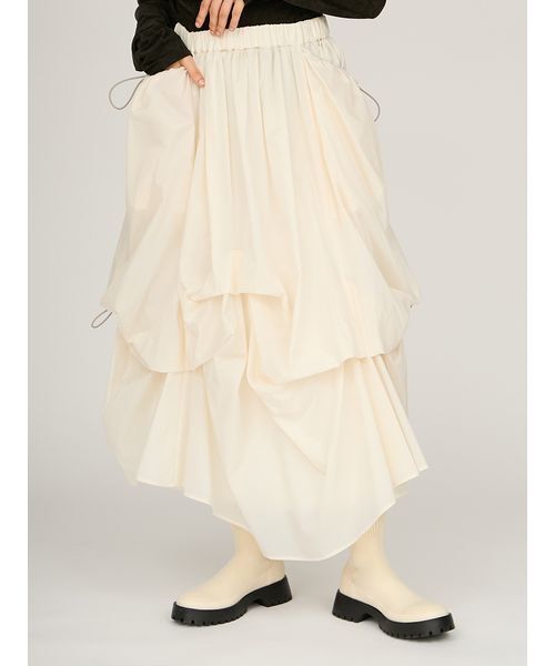 emmi スカート タックドロストボリュームスカート : ZOZOTOWN Yahoo!店