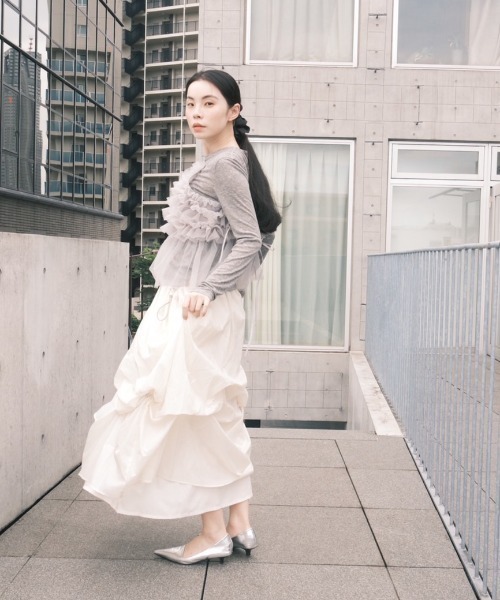 emmi スカート タックドロストボリュームスカート : ZOZOTOWN Yahoo!店