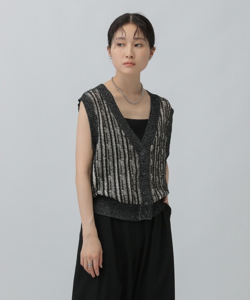 LEPSIM（レプシィム） ベスト ジレ 12ゲージフリンジベスト 579229