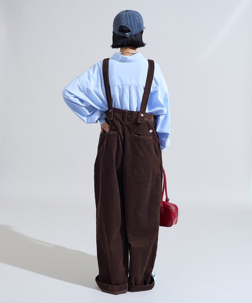 RED KAP × FREAK’S STORE 別注2タックワイドパンツ RED KAP/別注 サスペンダー付き ビッグ2タックツイルパンツ