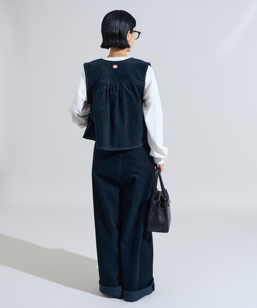 RED KAP × FREAK’S STORE 別注2タックワイドパンツ RED KAP/別注 サスペンダー付き ビッグ2タックツイルパンツ
