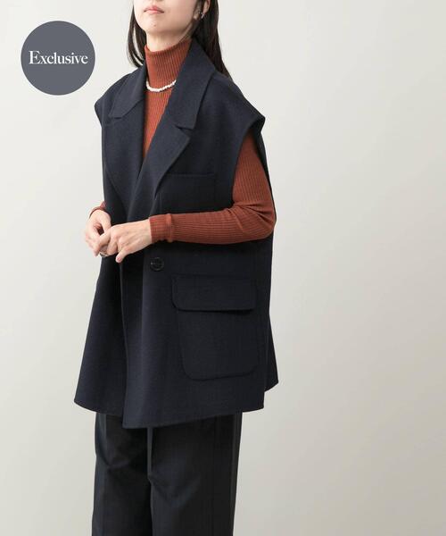 コート アウター 「一部別注カラー」YENN DOUBLE FACE VEST コート アウター 「一部別注カラー」YENN DOUBLE FACE VEST