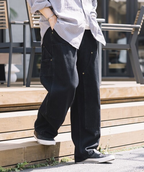 「FREAK'S STORE」 デニムパンツ LARGE ブラック メンズ