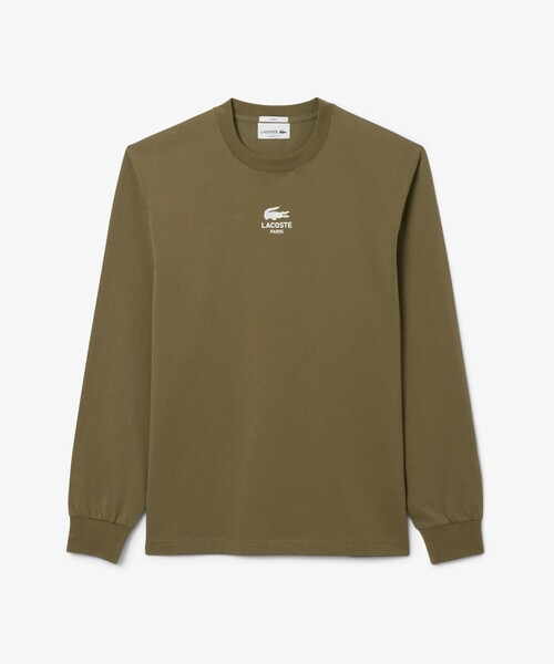 送料関税込みLacoste スモールパリロゴクルーネックTシャツ LACOSTE tシャツ スモールパリロゴクルーネックTシャツ メンズ