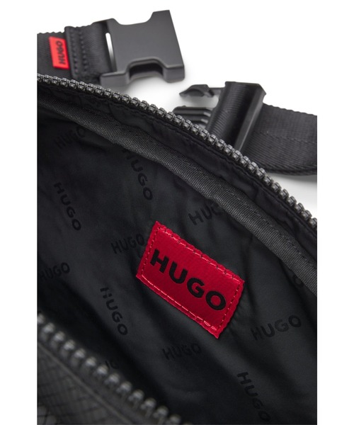 HUGO ウエストポーチ リップストップ ベルトバッグ スプリット