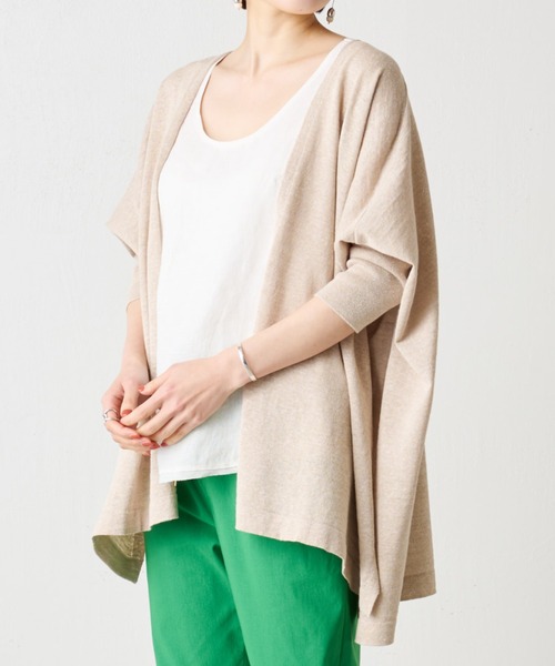 極美品 ビアズリー 24SS スカラップ比翼カーディガン ニットカーディガン BEARDSLEY（ビアズリー）の「スカラップ比翼カーディガン