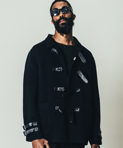 「CRIMIE」 ダッフルコート X-LARGE ブラック メンズ_画像5