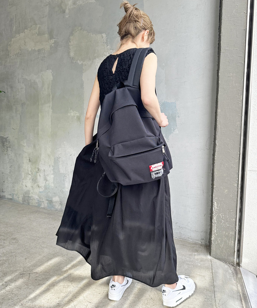 ノースリーブ ひざ丈ワンピース 黒とピンク Spick＆Span 「Spick & Span」 ノースリーブワンピース 38