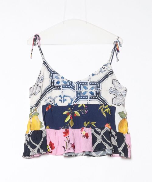 「Desigual」 キャミソールブラウス L ホワイト レディース