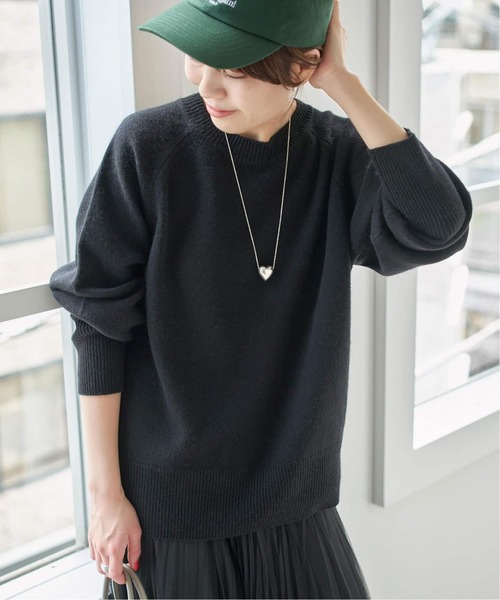 Spick and Span　2025 ウールカシミアラグランクルーネックニット Spick＆Span（スピック アンド スパン） ニット セーター 「追加