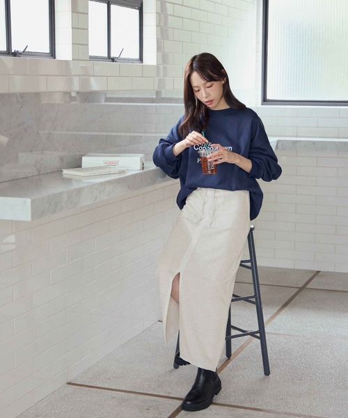 スカート フロントスリットスウェットスカート : ZOZOTOWN Yahoo!店