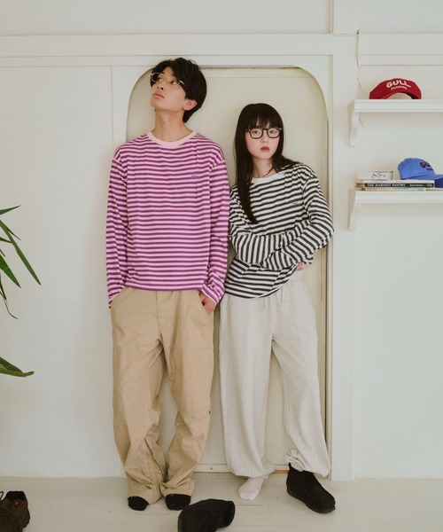 common gull products. tシャツ 青虫ボーダーT 25fw レディース メンズ