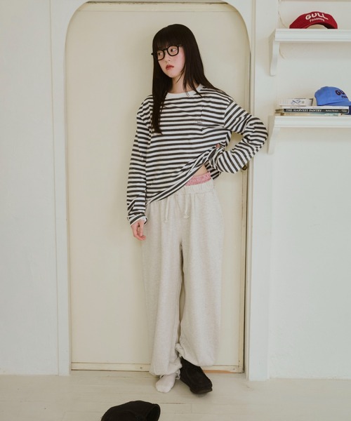 common gull products. tシャツ 青虫ボーダーT 25fw レディース メンズ