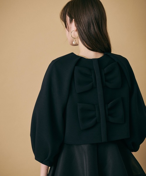 ブラウス シャツ 「M-StyleLuxeコラボ」「人気のため追加」フロントダブルリボンブラウス レディースの画像