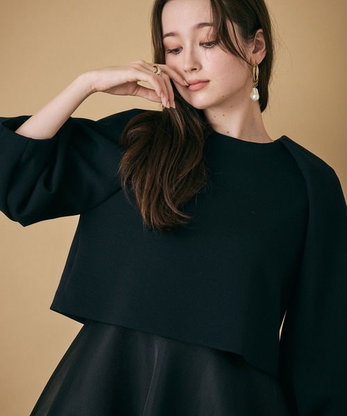ブラウス シャツ 「M-StyleLuxeコラボ」「人気のため追加」フロントダブルリボンブラウス レディースの画像