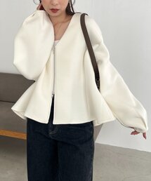 CAPRICIEUX LE'MAGE（カプリシューレマージュ） カーディガン ペプラム