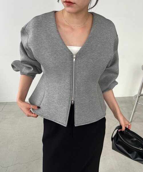 CAPRICIEUX LE'MAGE（カプリシューレマージュ） カーディガン ペプラム