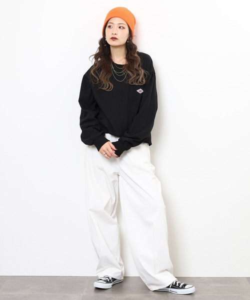LUMBER tシャツ 刺繍＆ワッペン ロングTシャツ メンズ レディース