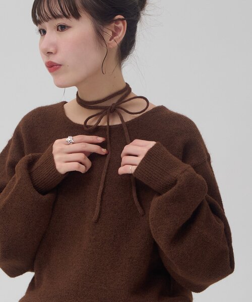 Discoat（ディスコート） ニット セーター 「umm」WEB限定チョーカー