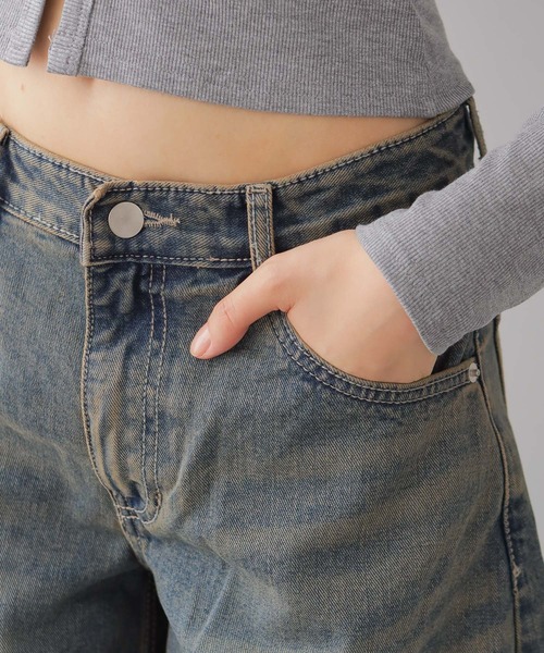 NANAHACHI ジーンズ デニム デニムパンツ カーブデニムパンツ