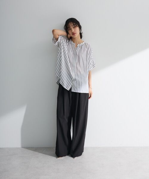 「Green Parks」 「chocol raffine robe」半袖ブラウス FREE ブラック系その他 レディース_画像4