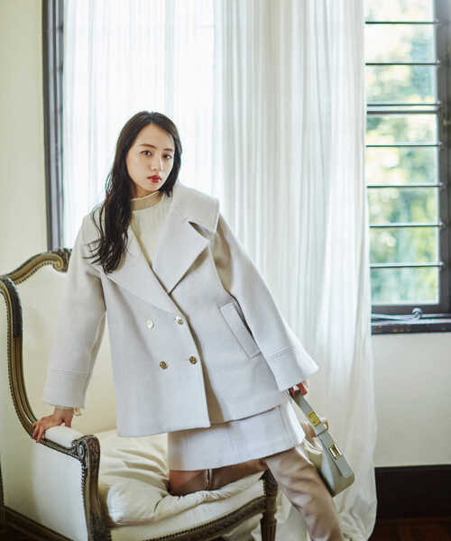 「JILL by JILL STUART」 ピーコート MEDIUM ホワイト系その他 レディース_画像3