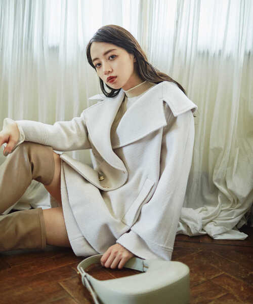 「JILL by JILL STUART」 ピーコート MEDIUM ホワイト系その他 レディース_画像5