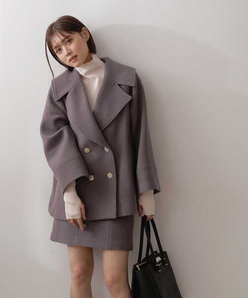 「JILL by JILL STUART」 ピーコート MEDIUM ホワイト系その他 レディース_画像6